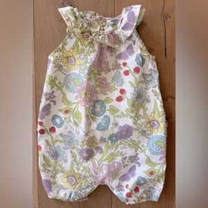 Mini Boden Floral Bubble Romper - 6-12 mths